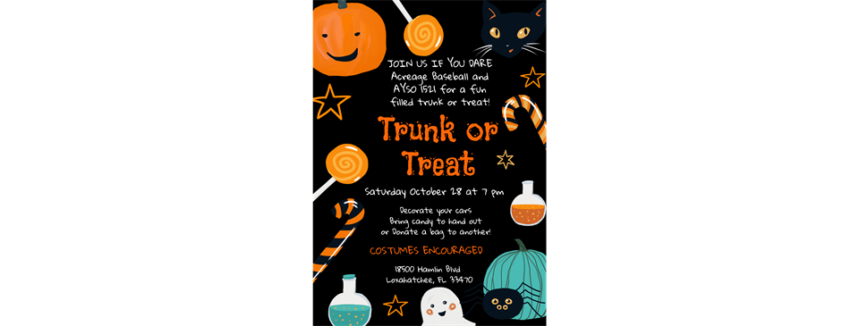 Trunk or treat